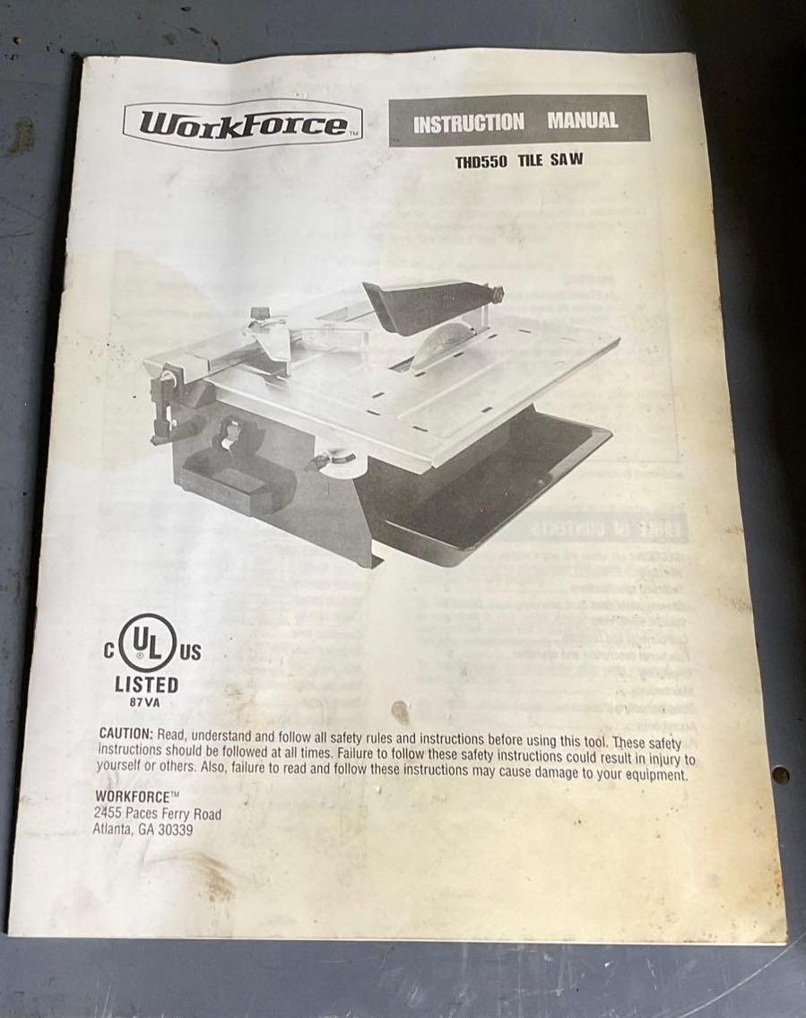 Image for Workforce Tile Saw