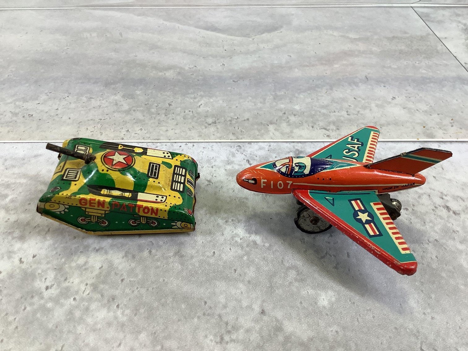 Image for Military Themed Tin Lithograph Toys & Cap Gun