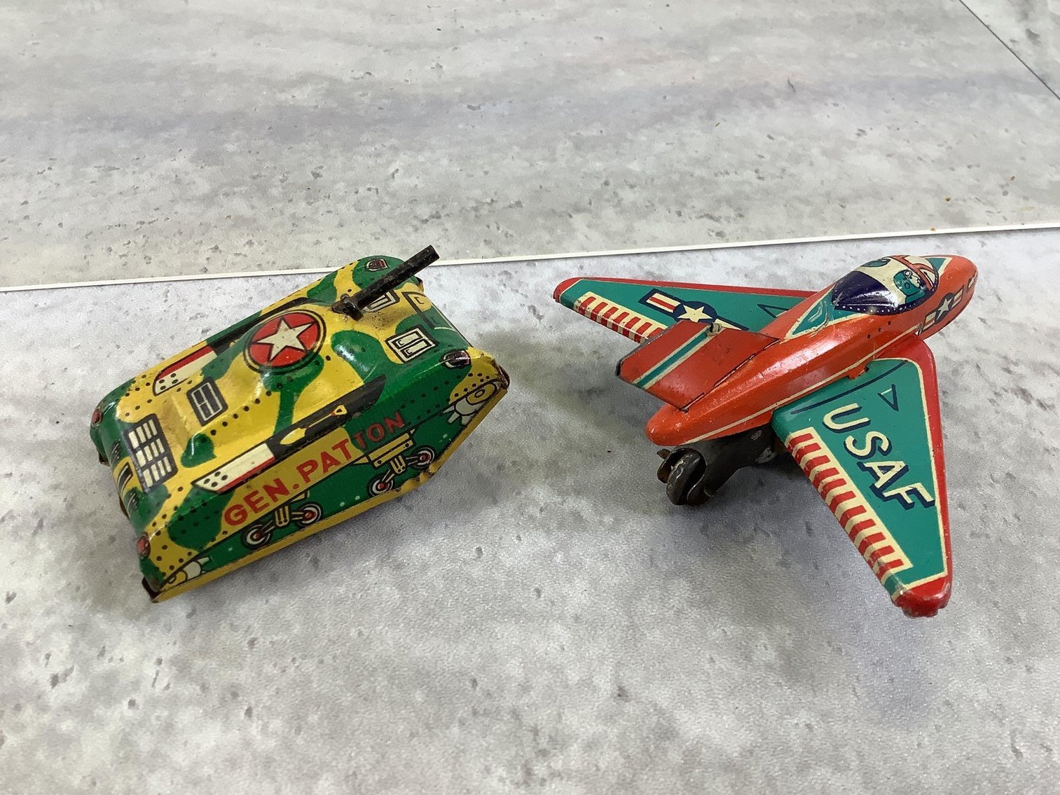 Image for Military Themed Tin Lithograph Toys & Cap Gun