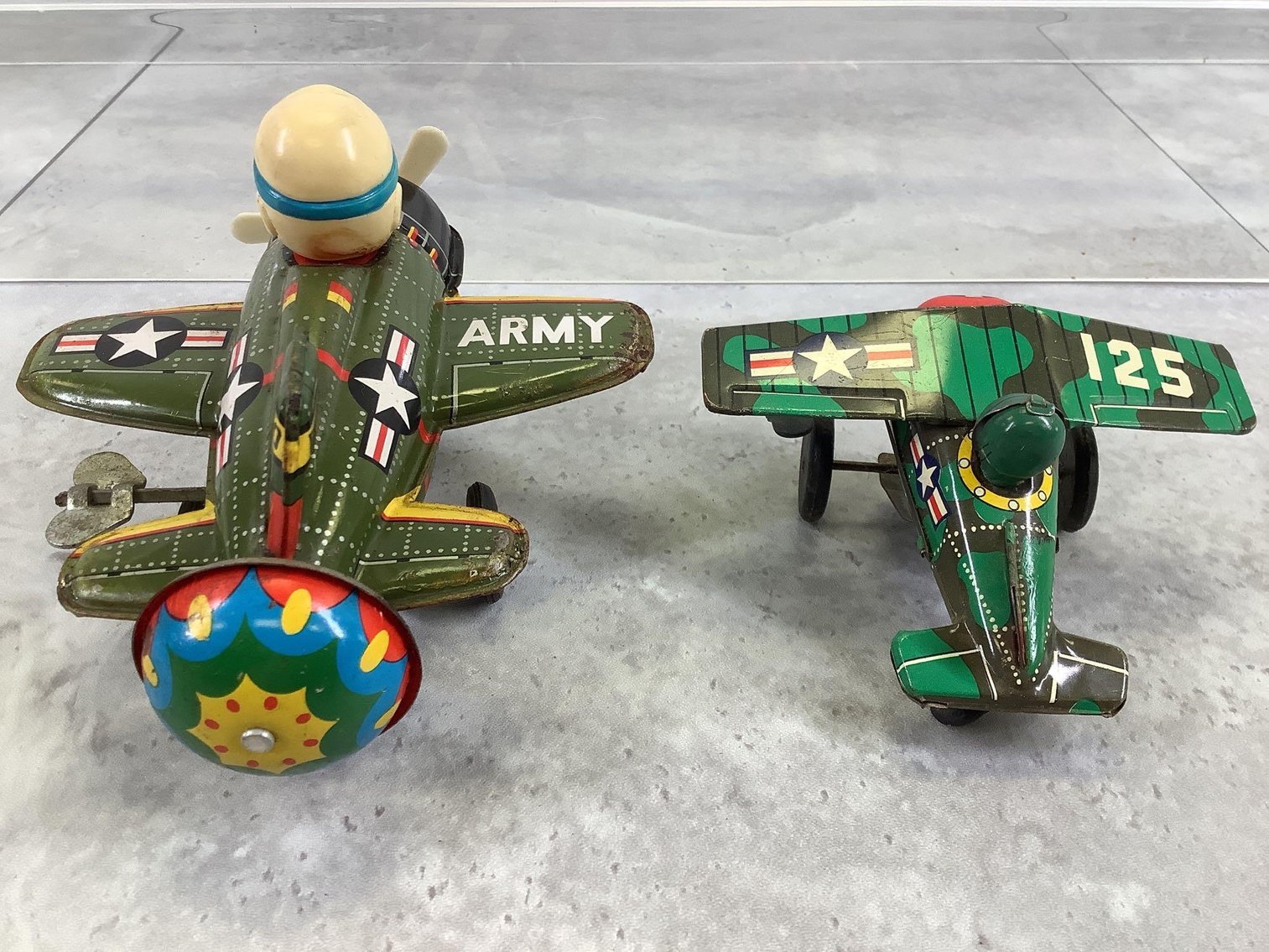 Image for Military Themed Tin Lithograph Toys & Cap Gun
