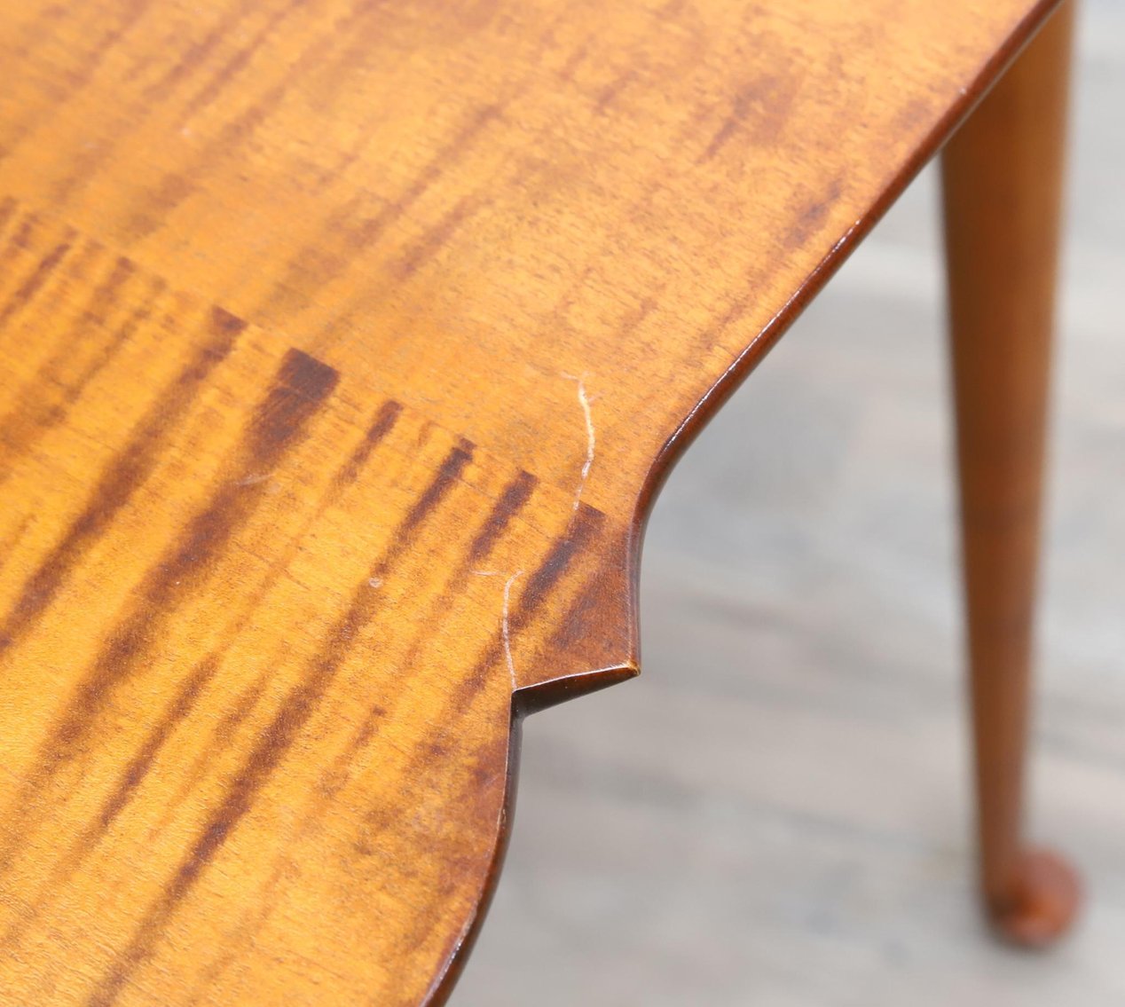 Image for D.R. Dimes Tiger Maple Tavern Table