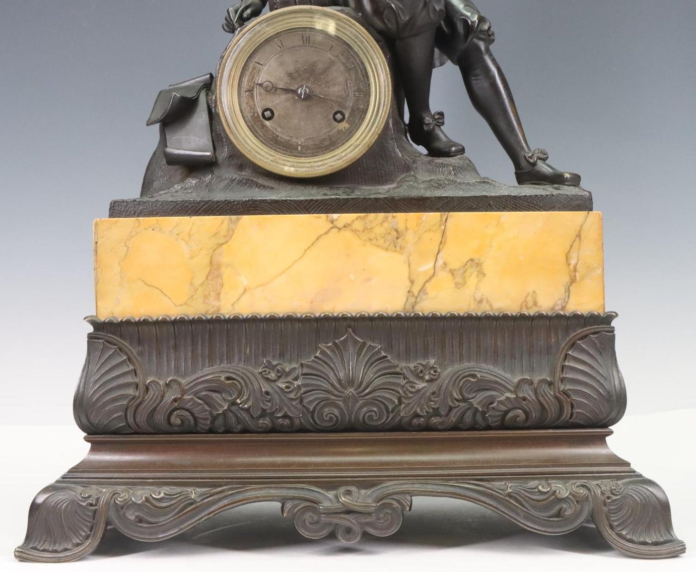 Image for Achille Brocot Bronze and Marble Mantel Clock