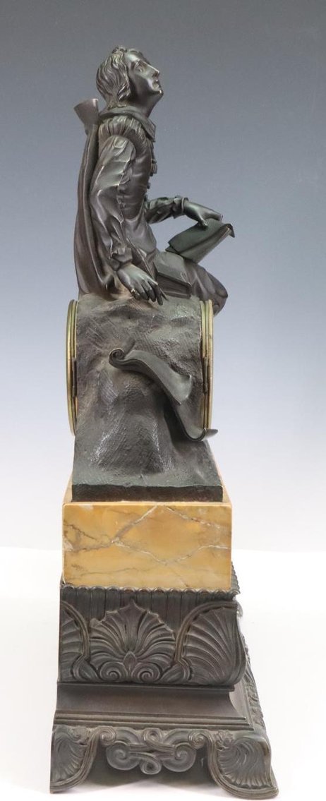 Image for Achille Brocot Bronze and Marble Mantel Clock