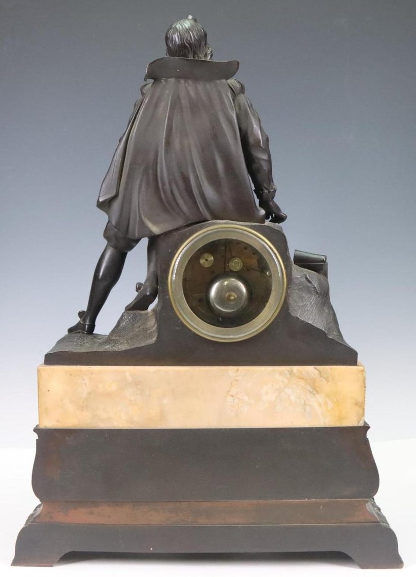 Image for Achille Brocot Bronze and Marble Mantel Clock