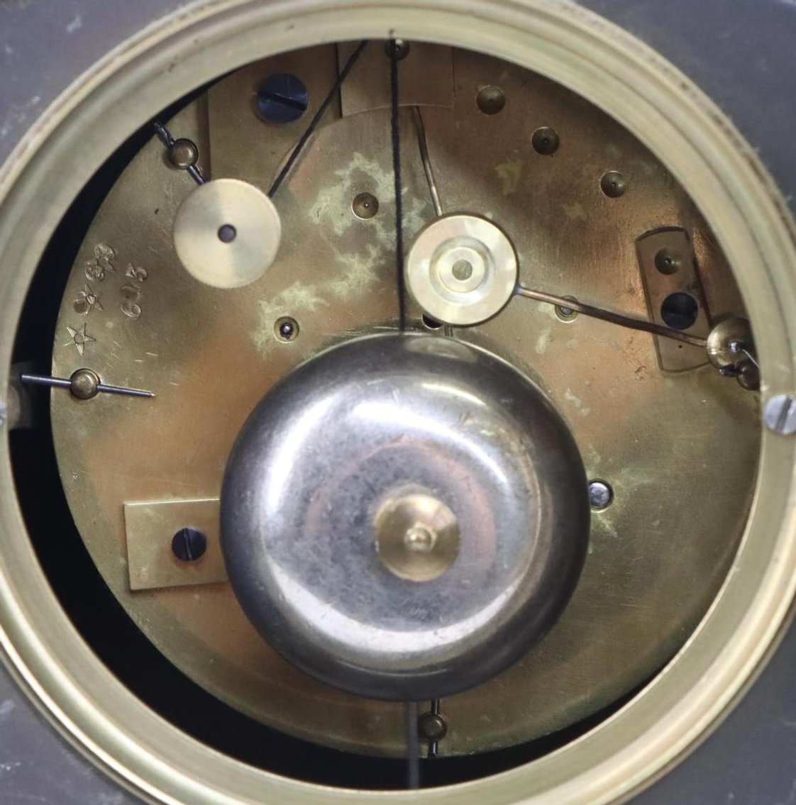 Image for Achille Brocot Bronze and Marble Mantel Clock