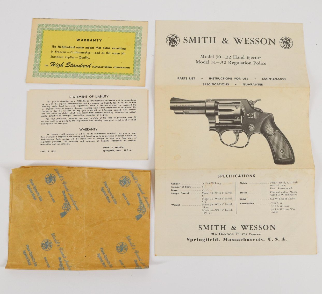 Image for Smith & Wesson 31-1 Double Action Revolver