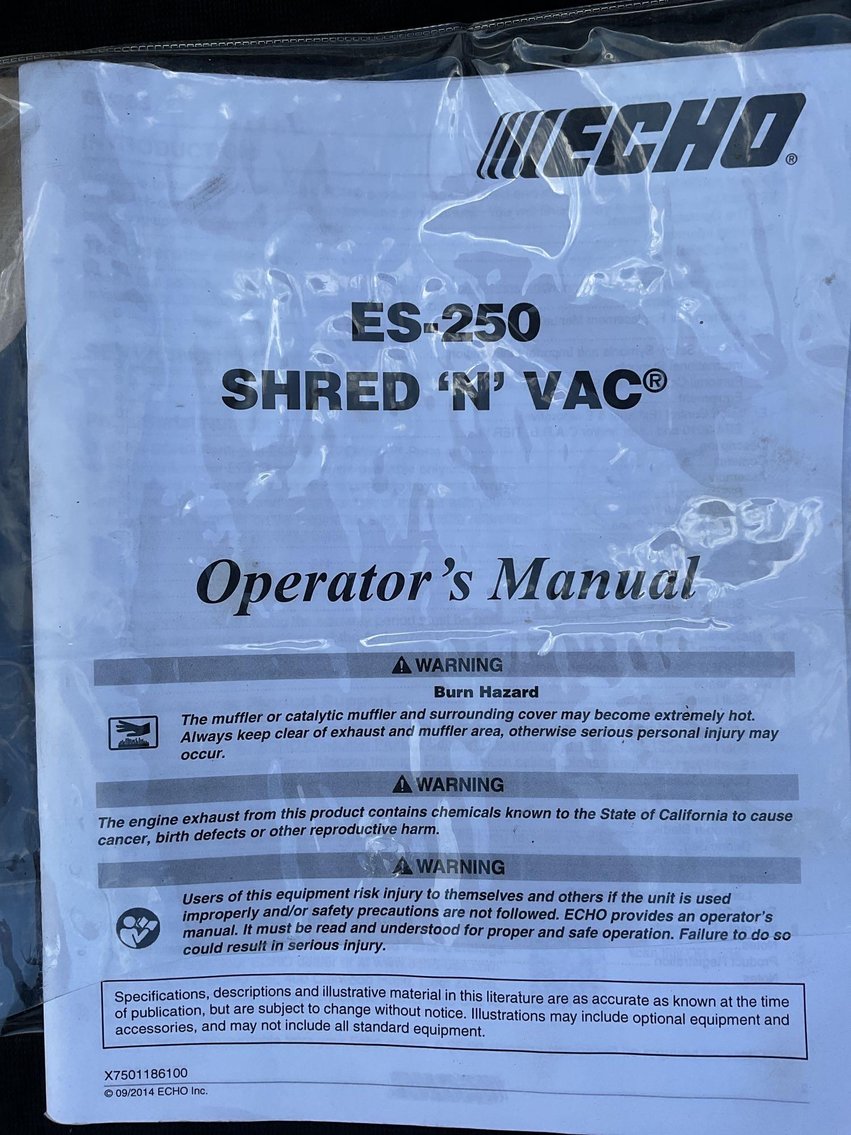 Image for Echo Shred and Vac Leaf Blower