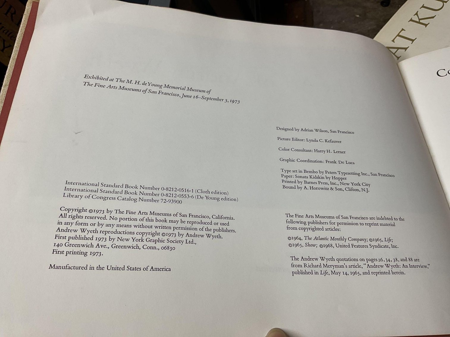 Image for Wyeth Books and Poster