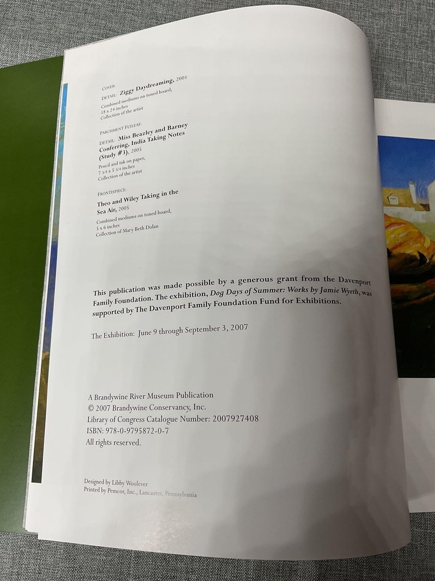 Image for Jamie Wyeth Signed Books