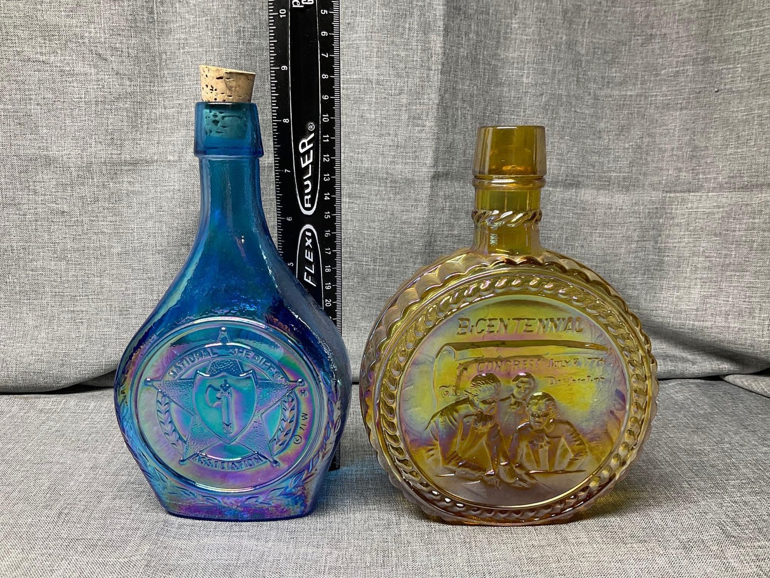 Image for Holly City Carnival Glass Bottles
