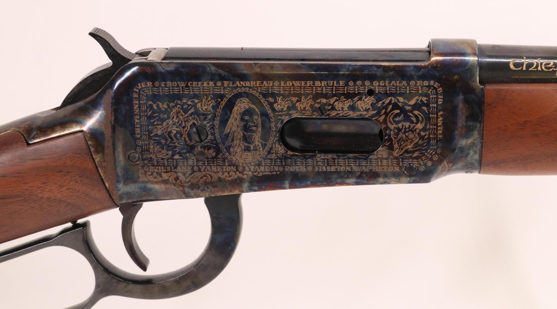 Image for Winchester 1894 Chief Crazy Horse Commemorative Carbine Lever Action Rifle