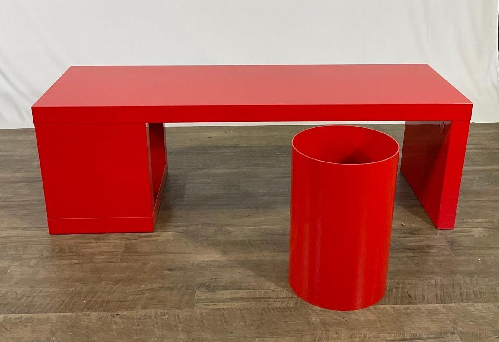 Image for Kartell Wastebasket and Ikea Coffee Table
