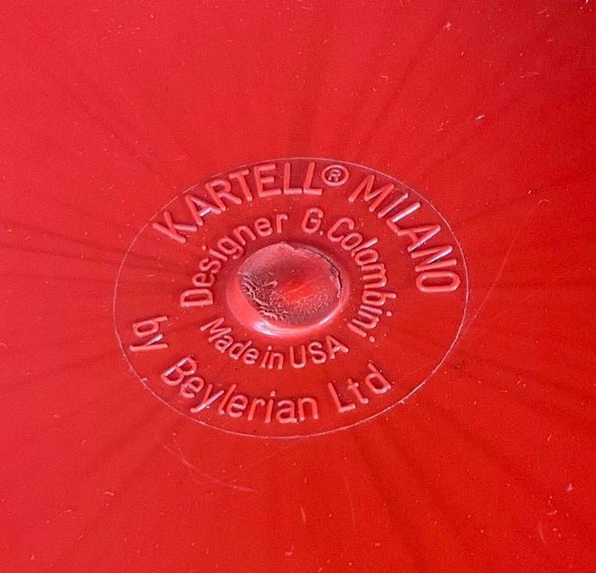 Image for Kartell Wastebasket and Ikea Coffee Table