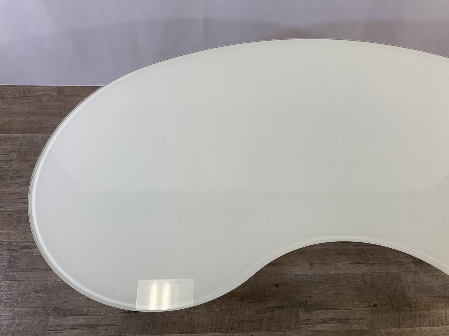 Image for Ikea Frosted White Glass Galant Desk