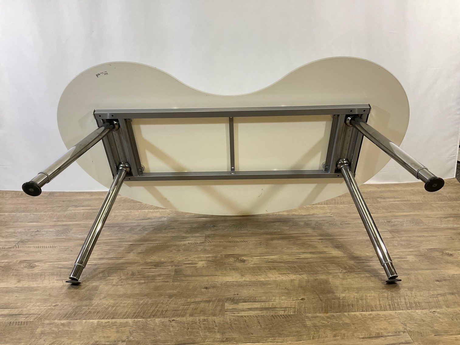 Image for Ikea Frosted White Glass Galant Desk