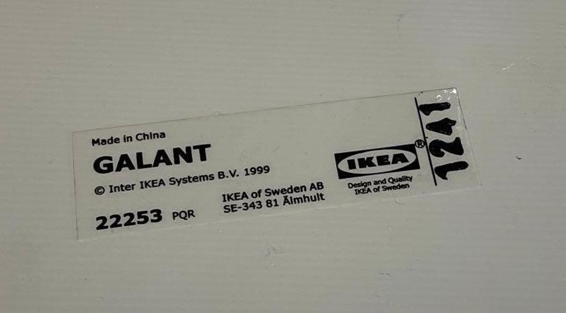Image for Ikea Frosted White Glass Galant Desk