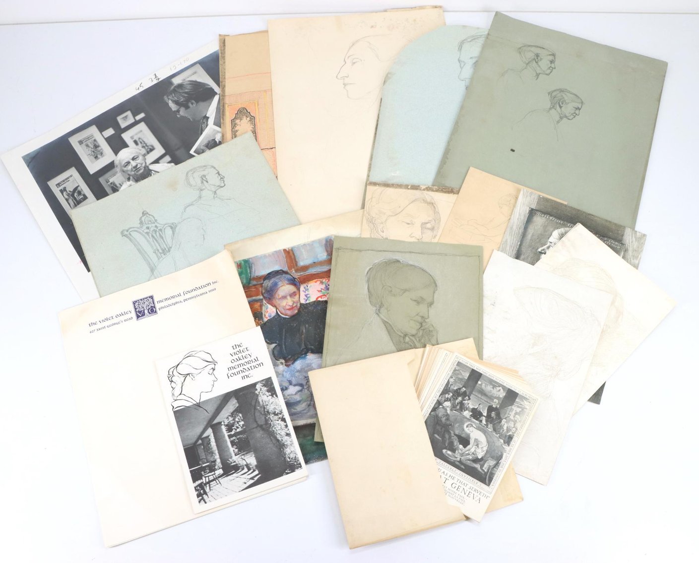 Image for Portraits of Violet Oakley by Edith Emerson and Accompanying Materials