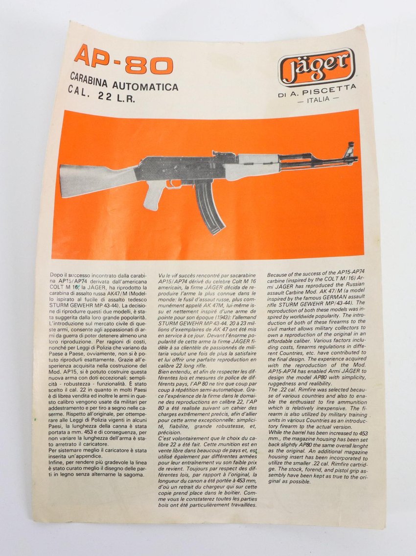 Image for Armi Jager/Mitchell Arms AP80/AK22 Semi Automatic Rifle