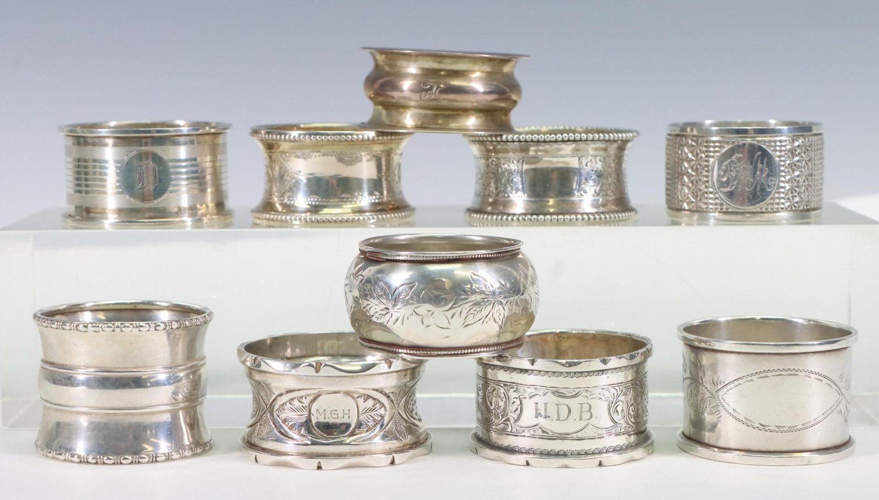 Image for Victorian and Later British Sterling Silver Napkin Rings