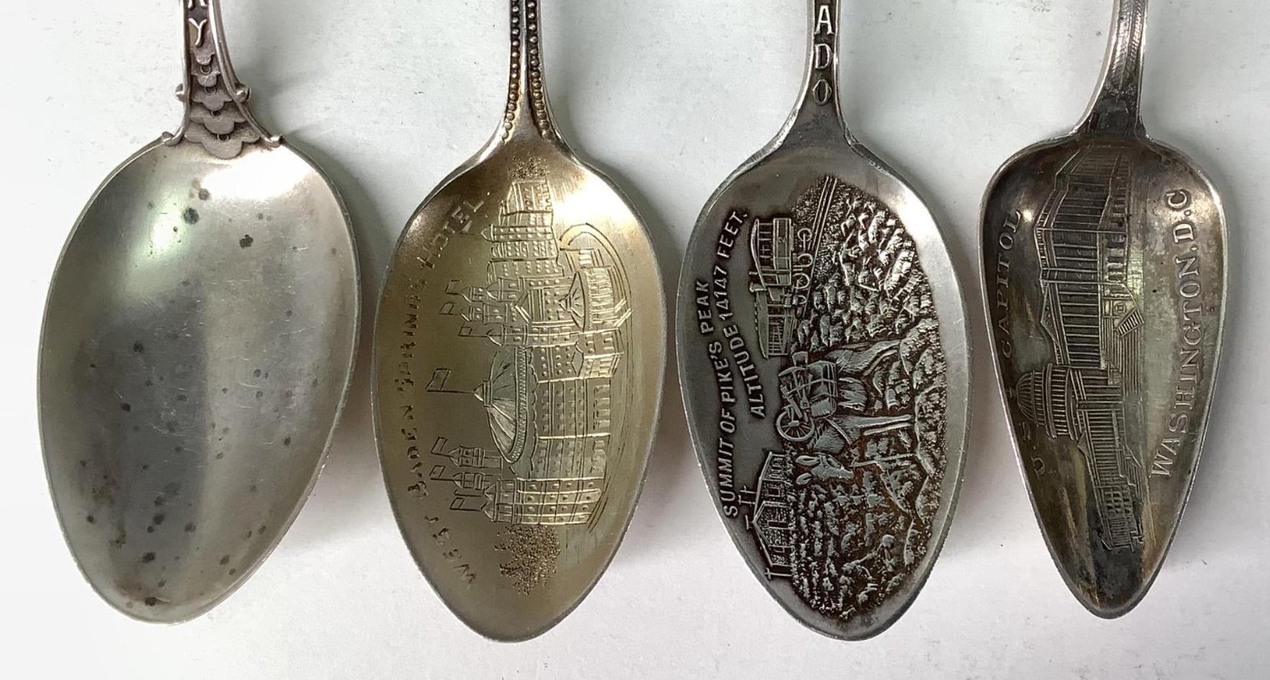 Image for Sterling Silver Souvenir Spoons