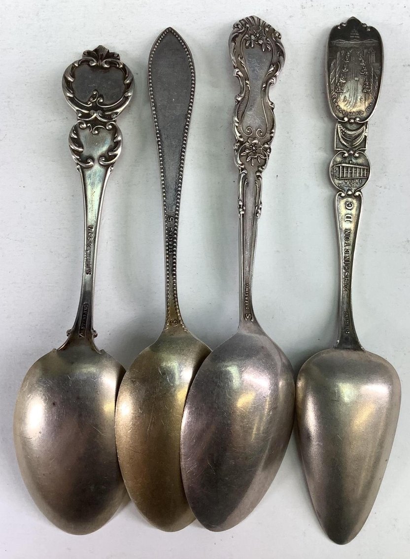 Image for Sterling Silver Souvenir Spoons