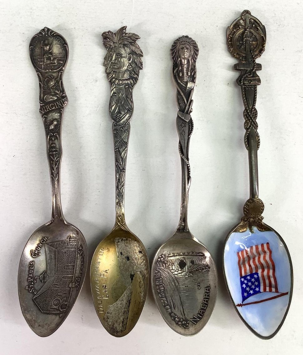 Image for Sterling Silver Souvenir Spoons