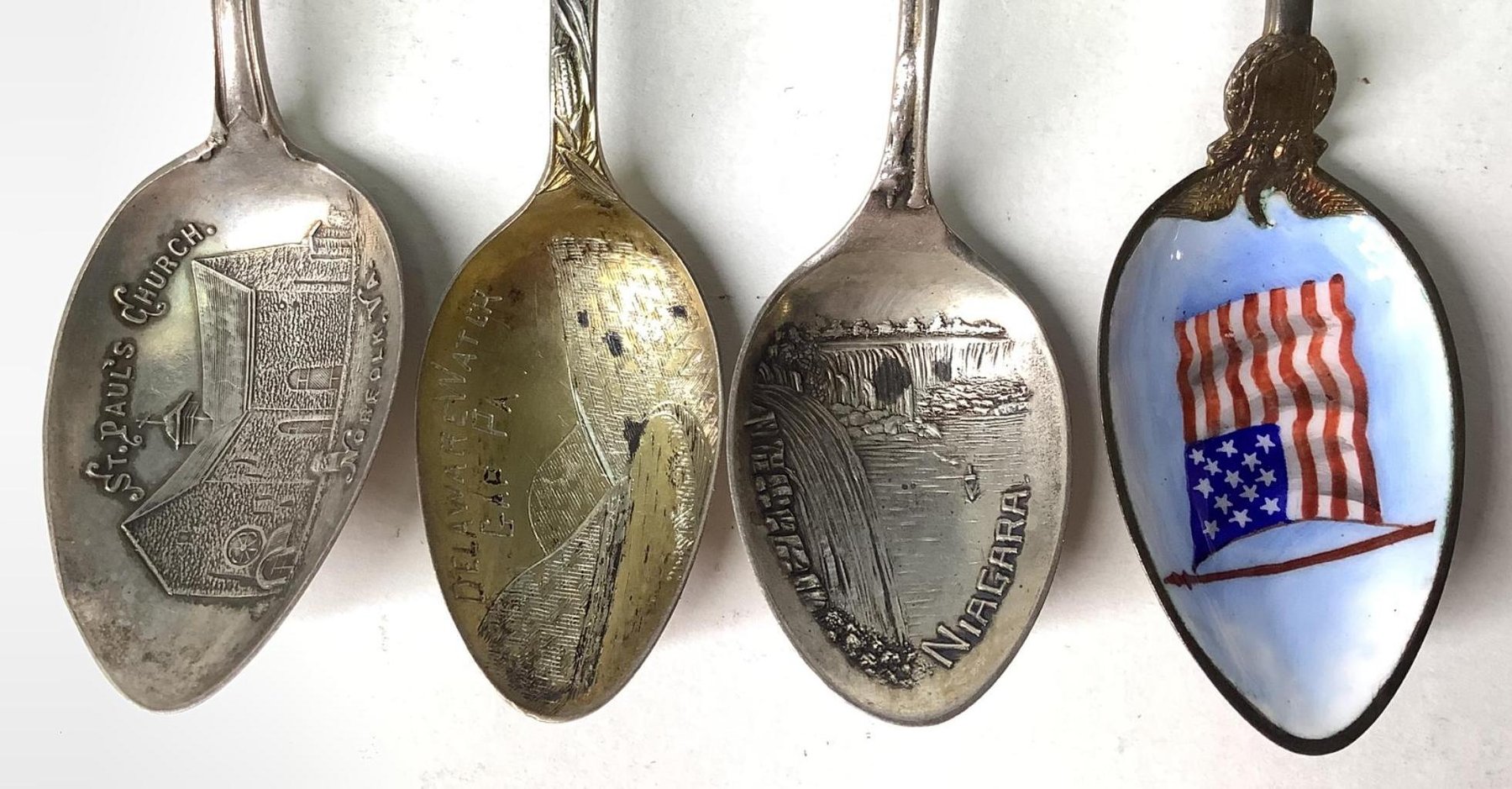 Image for Sterling Silver Souvenir Spoons