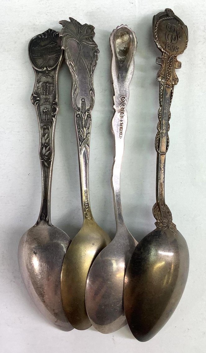 Image for Sterling Silver Souvenir Spoons
