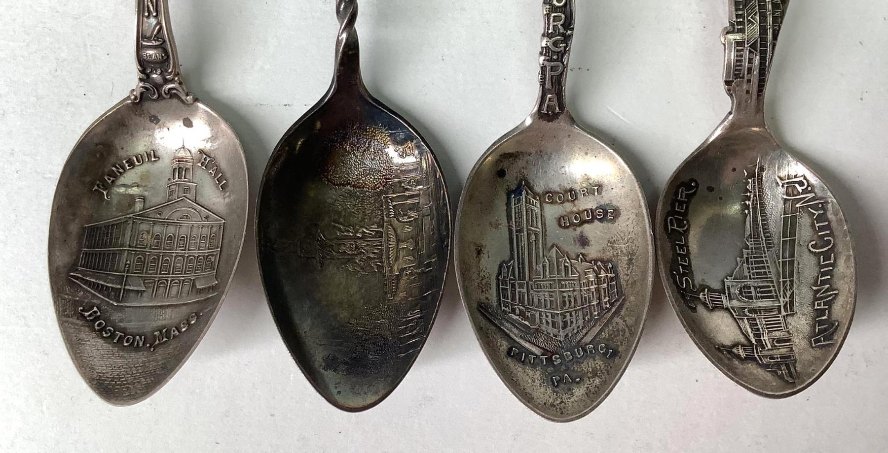 Image for Sterling Silver Souvenir Spoons