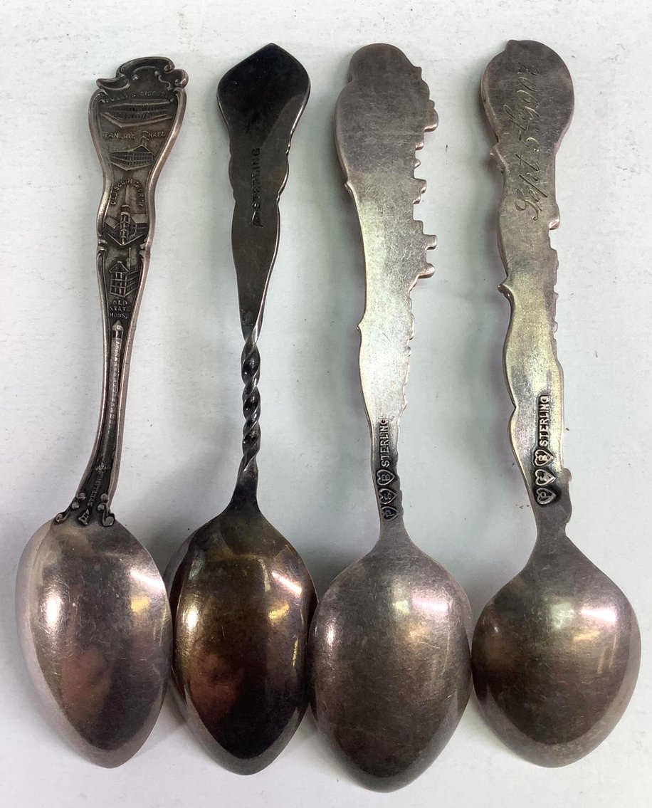 Image for Sterling Silver Souvenir Spoons