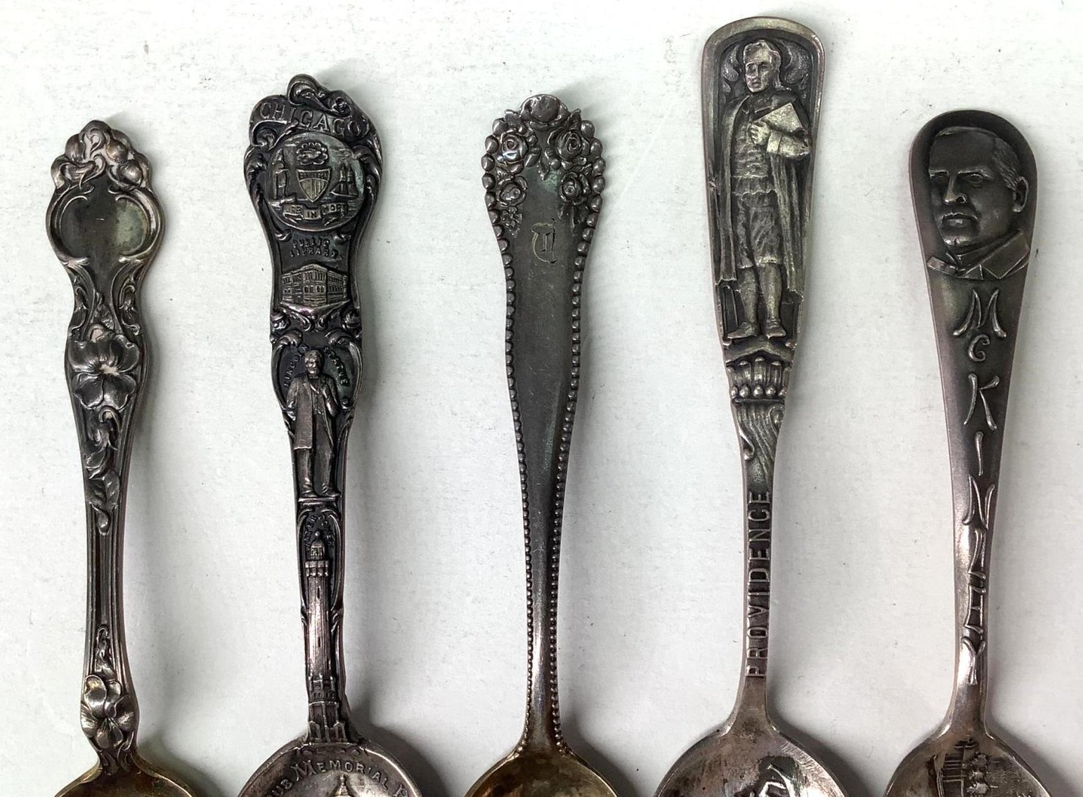 Image for Sterling Silver Souvenir Spoons