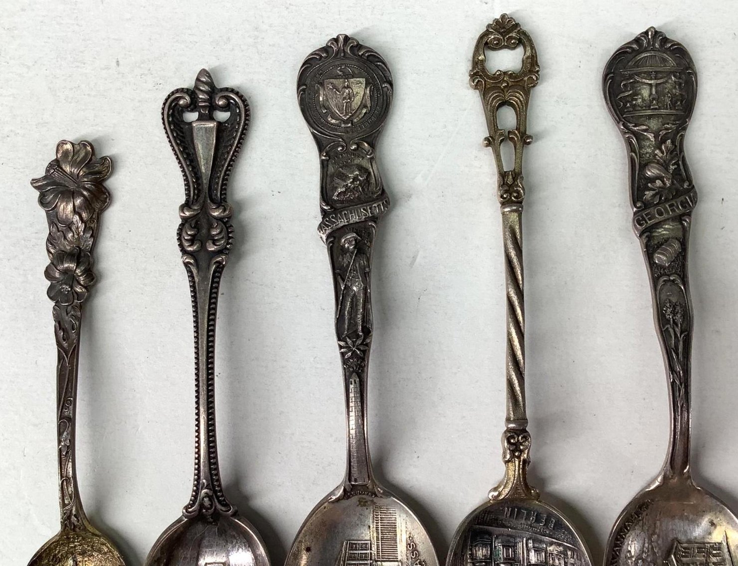 Image for Sterling Silver Souvenir Spoons