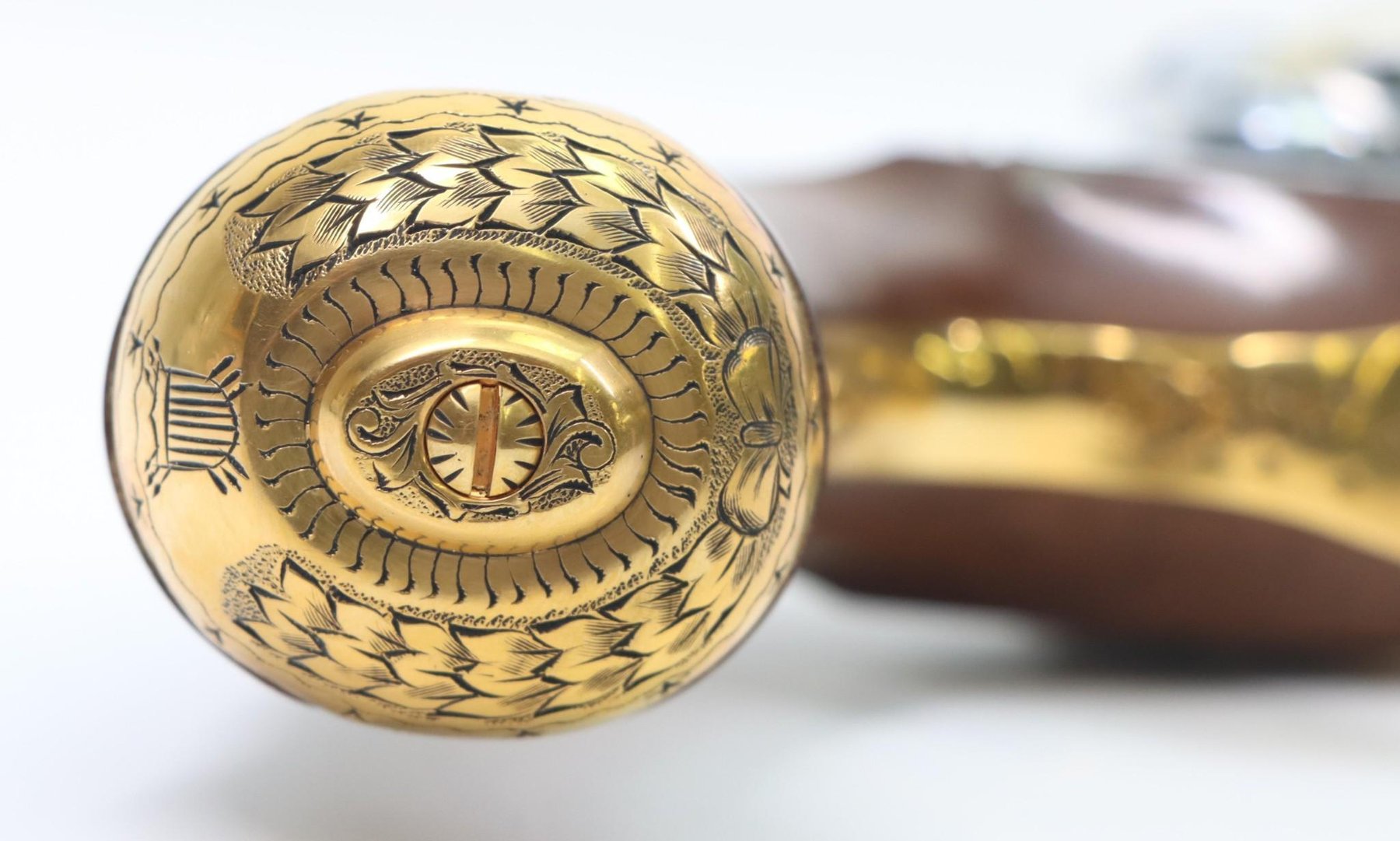 Image for Cased Pedersoli American Historical Foundation George Washington Harper's Ferry Commemorative Flintlock  Pistol