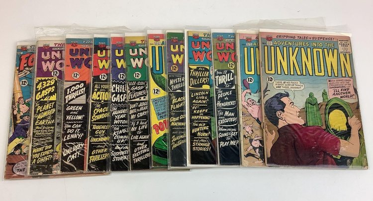 Unknown Worlds & Adventures into The Unknown Comic Books