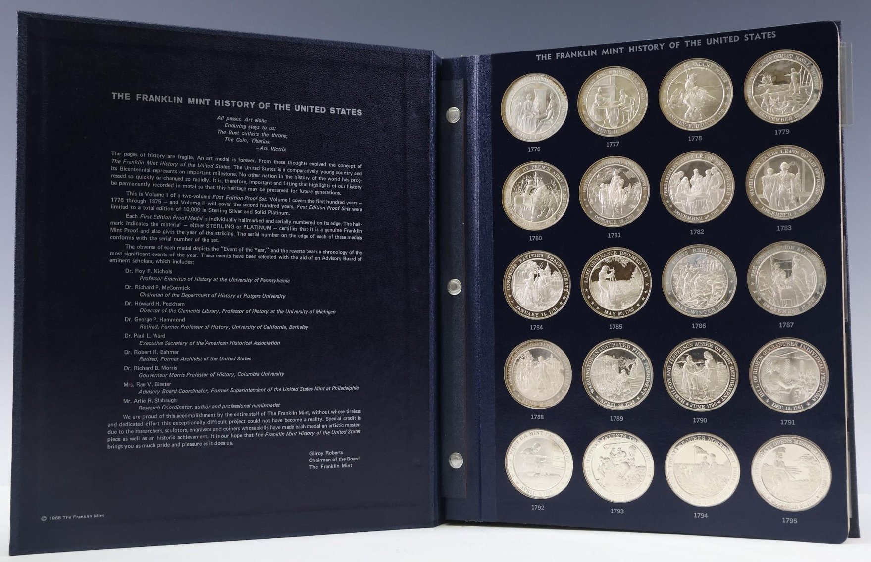 Image for Franklin Mint Sterling Silver History of the United States Medals