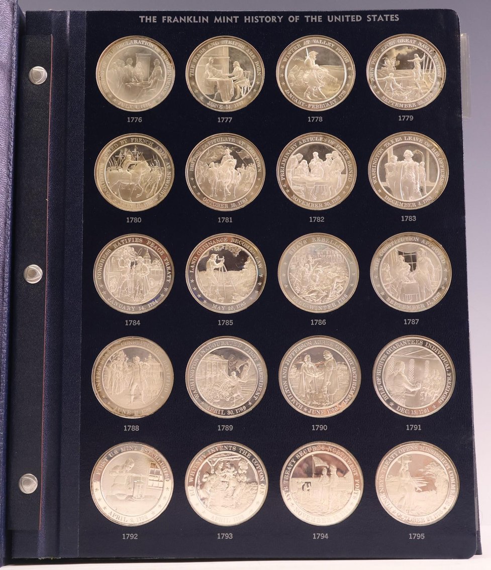 Image for Franklin Mint Sterling Silver History of the United States Medals