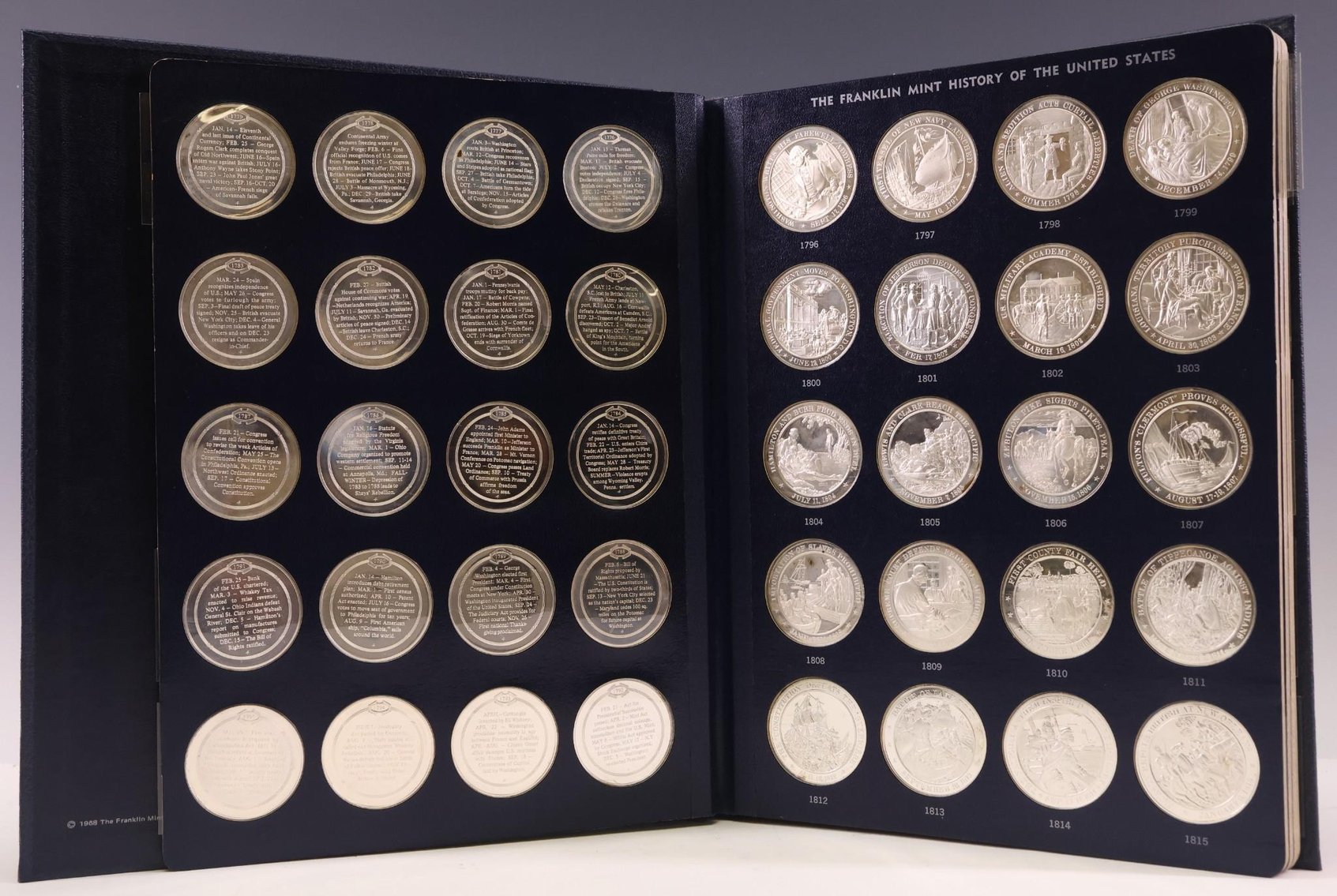 Image for Franklin Mint Sterling Silver History of the United States Medals