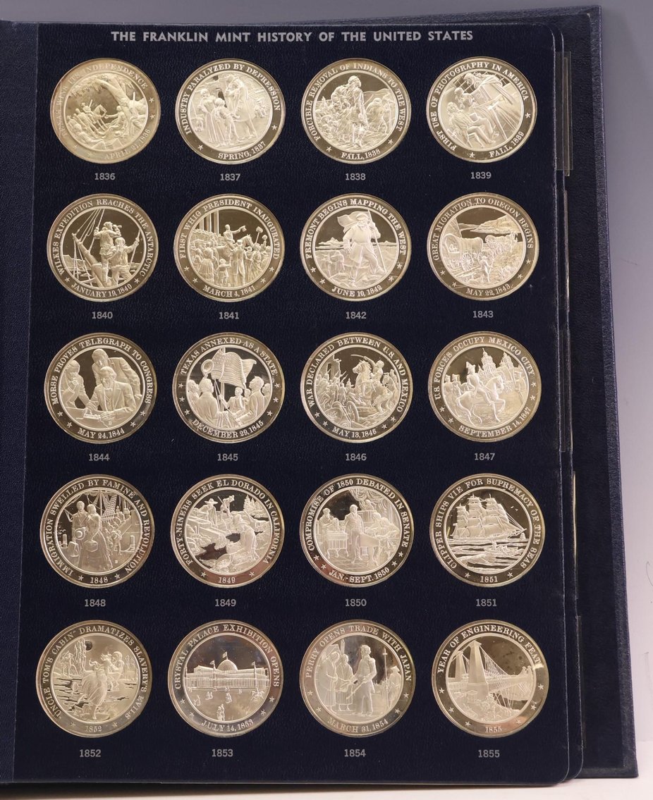 Image for Franklin Mint Sterling Silver History of the United States Medals