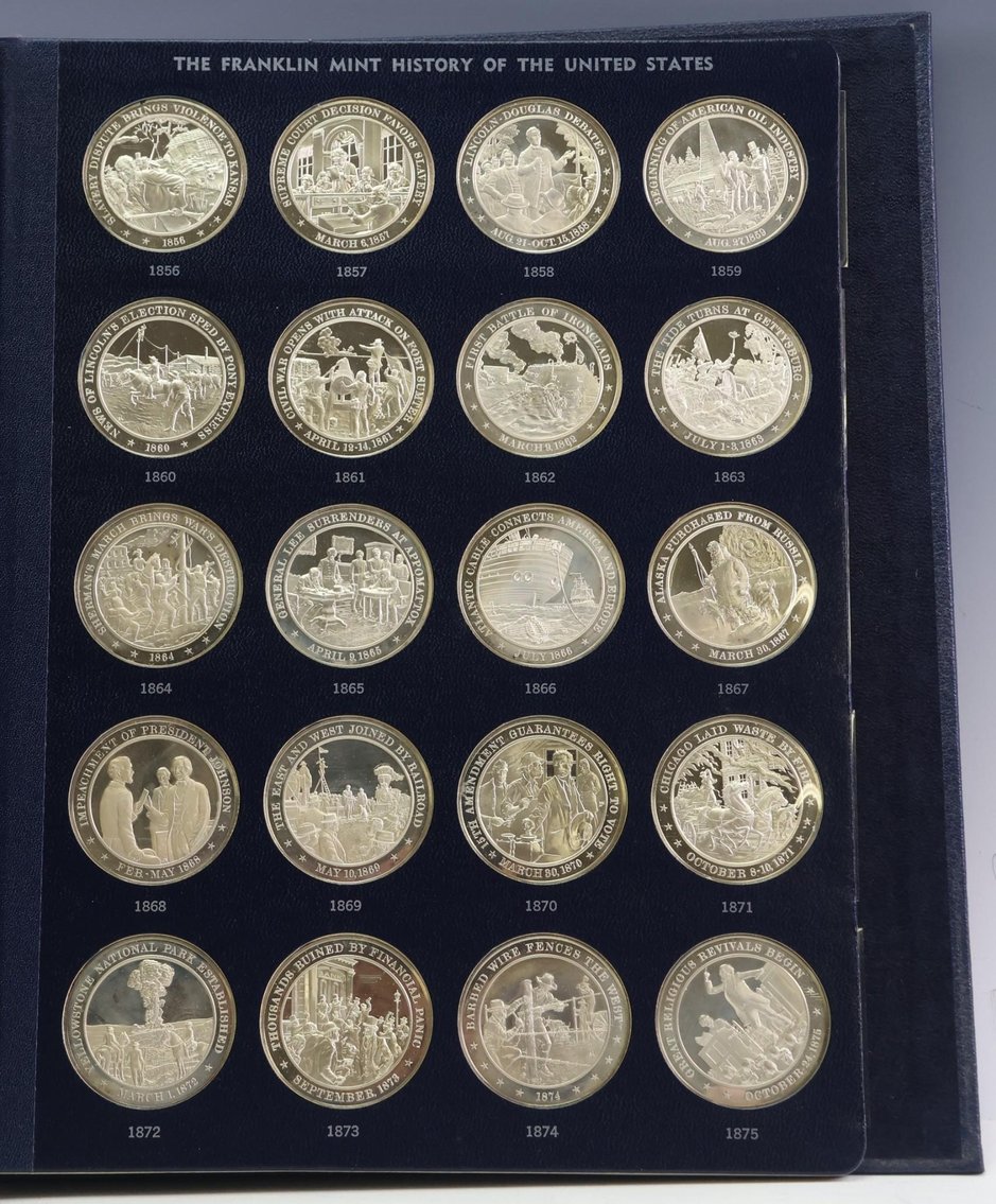 Image for Franklin Mint Sterling Silver History of the United States Medals
