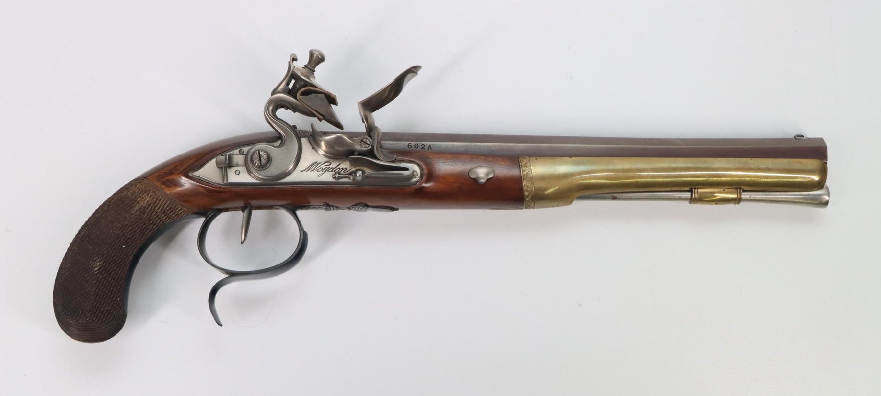 Image for Cased Pair Uberti Reproduction Robert Wogdon Hamilton/Burr Flintlock Dueling Pistol Set