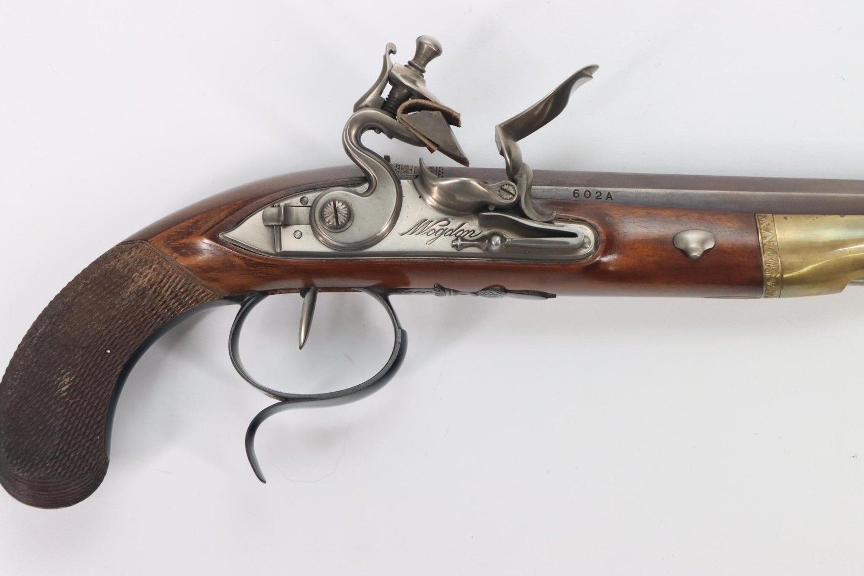 Image for Cased Pair Uberti Reproduction Robert Wogdon Hamilton/Burr Flintlock Dueling Pistol Set