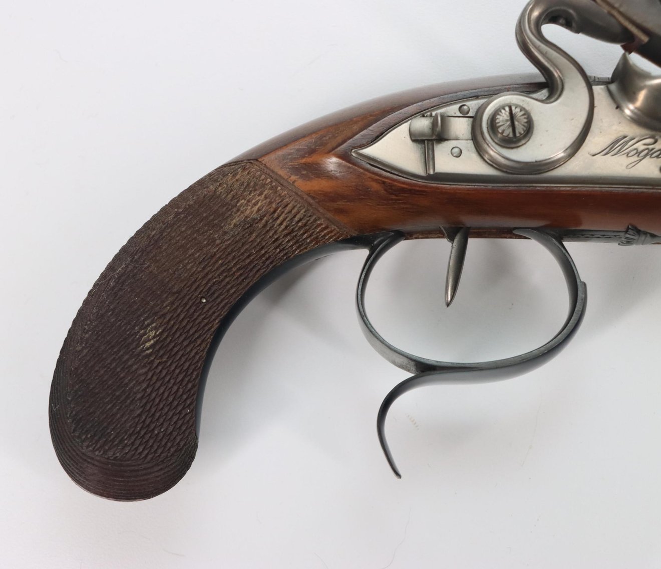 Image for Cased Pair Uberti Reproduction Robert Wogdon Hamilton/Burr Flintlock Dueling Pistol Set