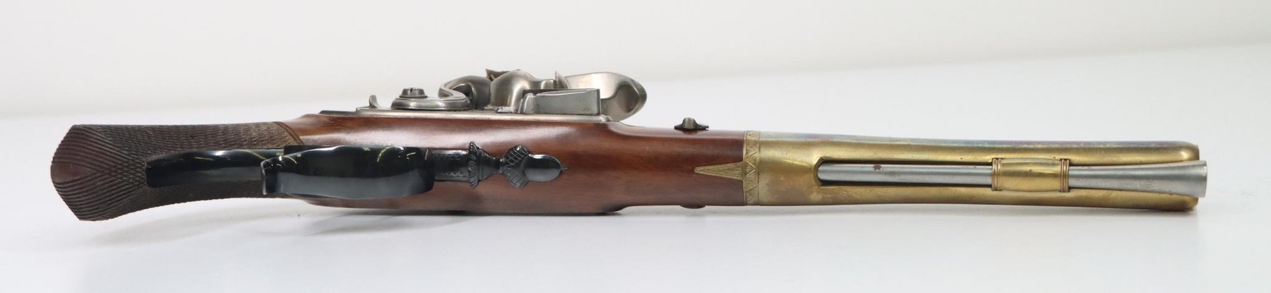 Image for Cased Pair Uberti Reproduction Robert Wogdon Hamilton/Burr Flintlock Dueling Pistol Set