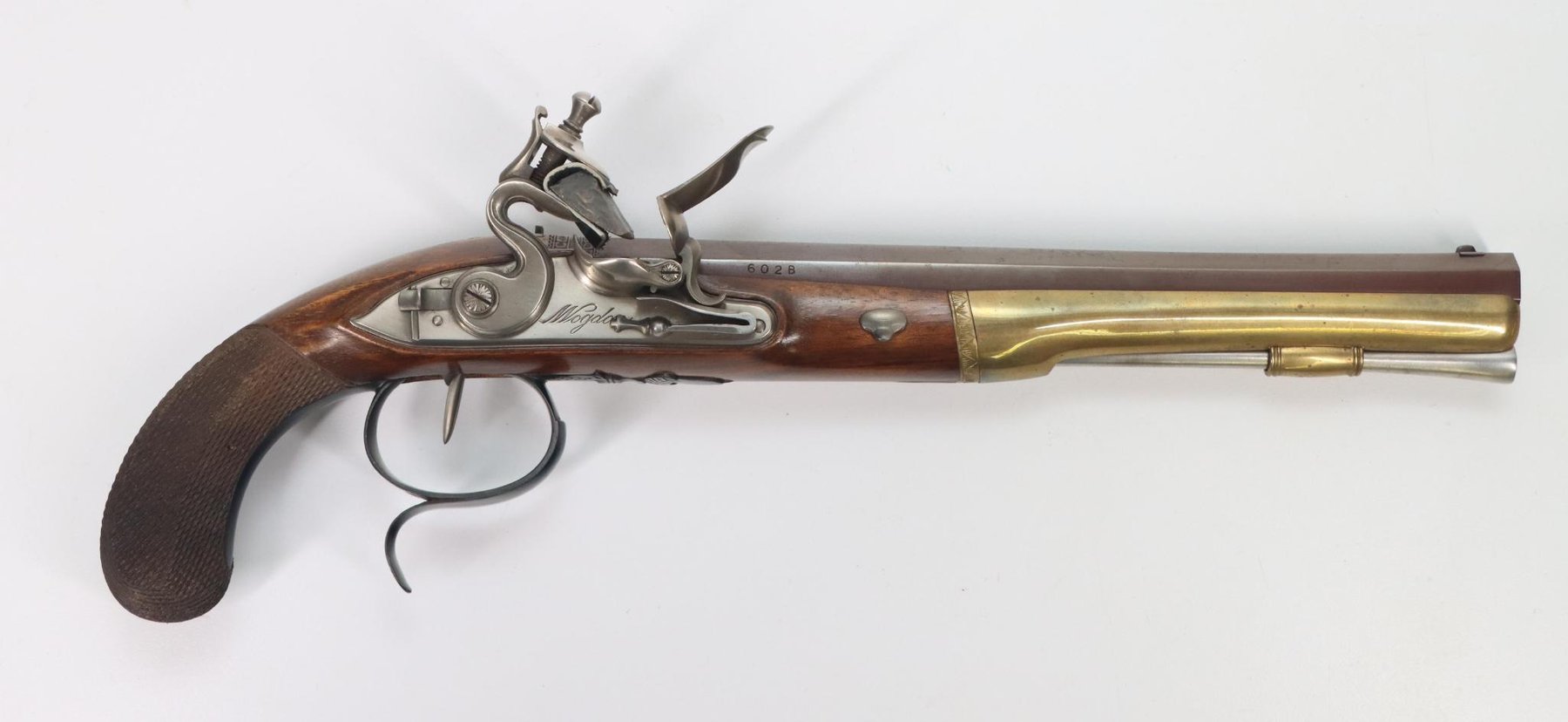 Image for Cased Pair Uberti Reproduction Robert Wogdon Hamilton/Burr Flintlock Dueling Pistol Set