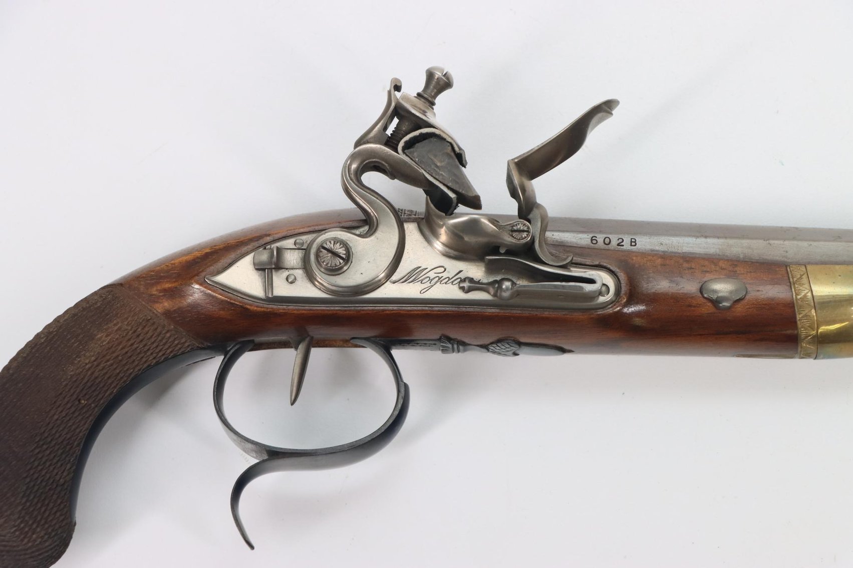 Image for Cased Pair Uberti Reproduction Robert Wogdon Hamilton/Burr Flintlock Dueling Pistol Set