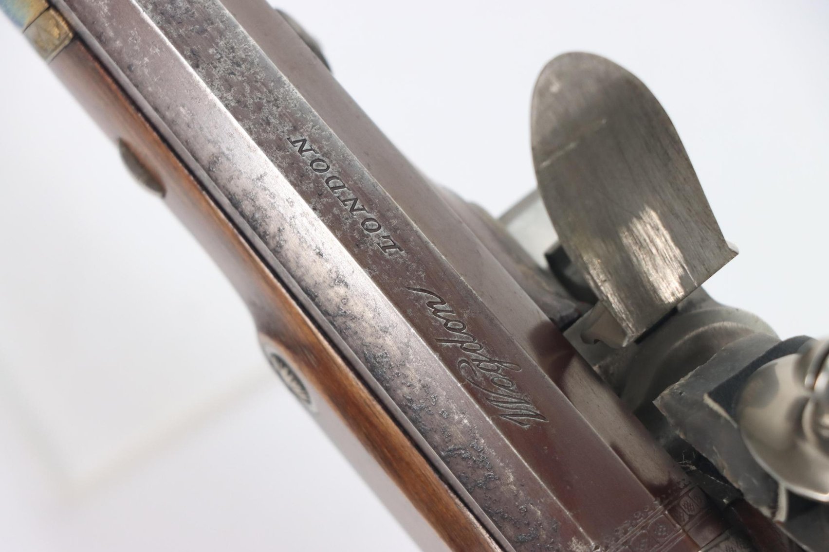 Image for Cased Pair Uberti Reproduction Robert Wogdon Hamilton/Burr Flintlock Dueling Pistol Set