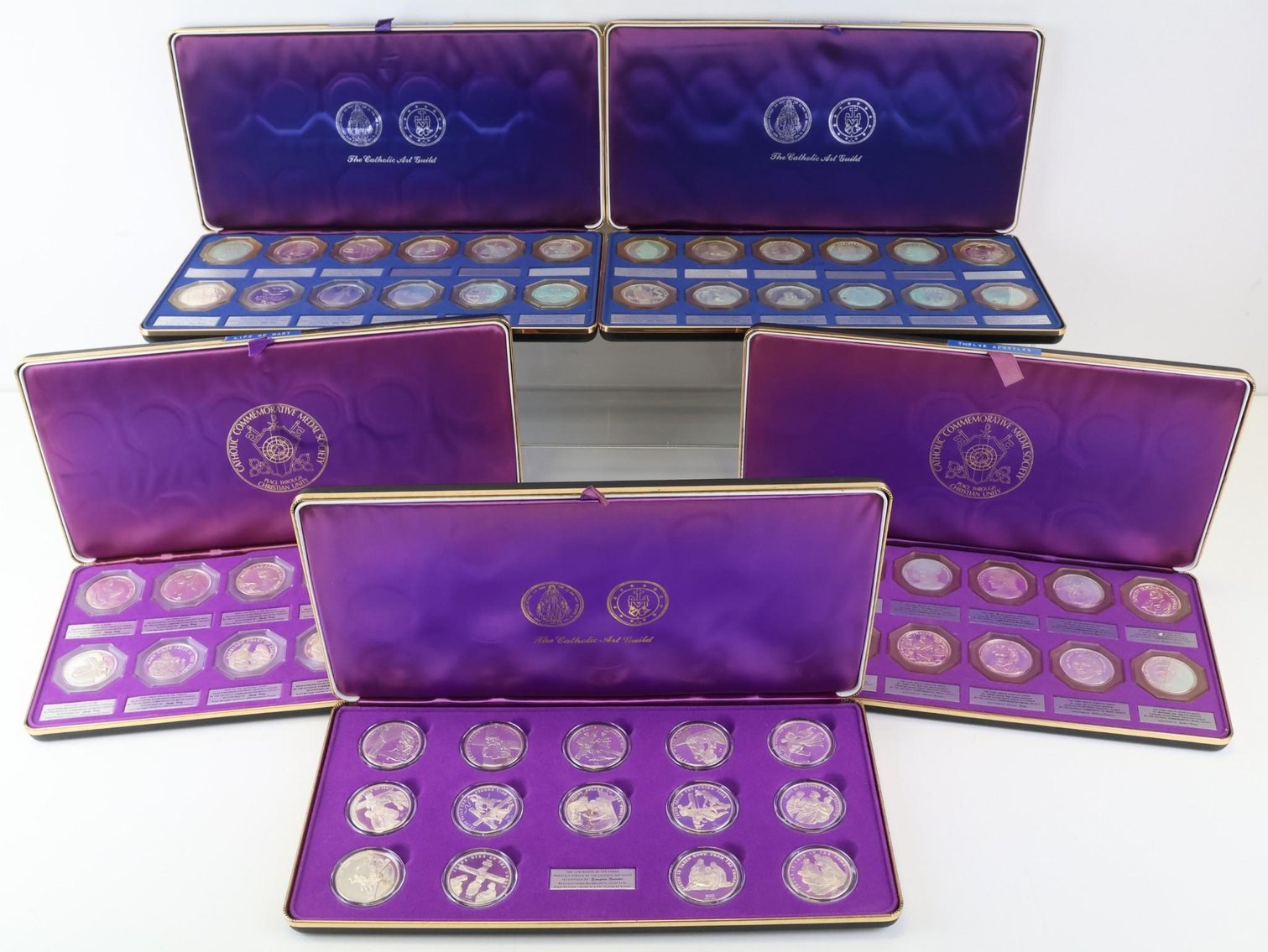 Image for Sterling Silver Catholic Art Guild / Catholic Commemorative Medal Society Medals (50)