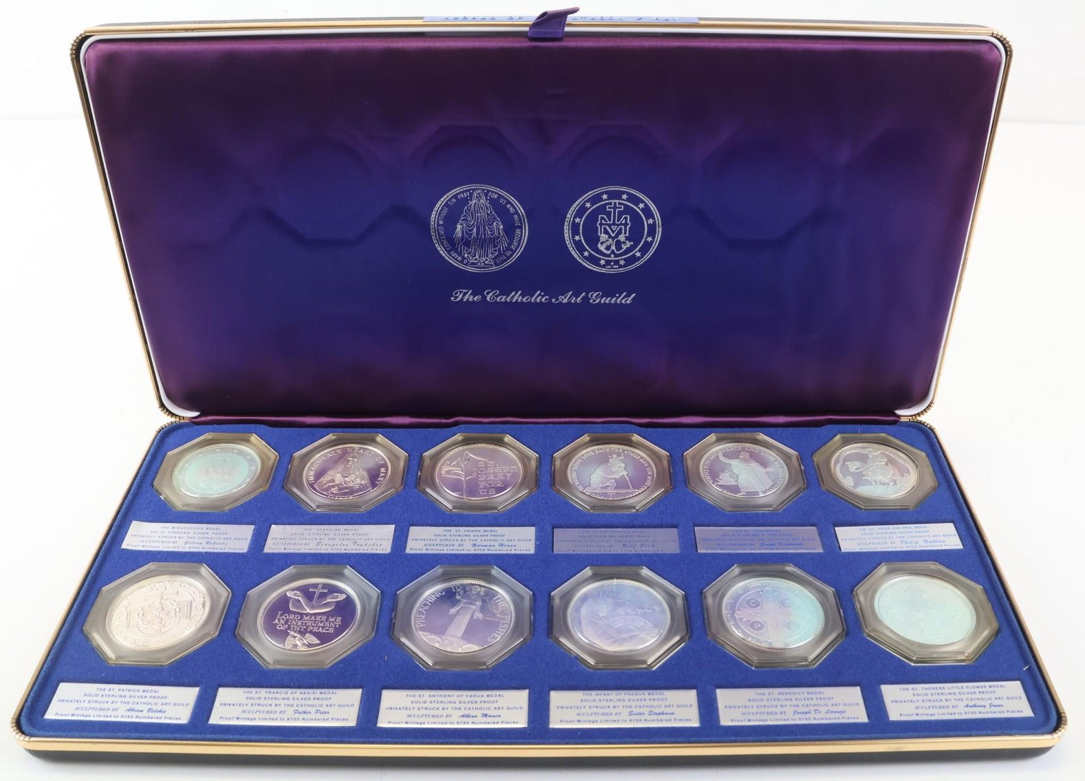 Image for Sterling Silver Catholic Art Guild / Catholic Commemorative Medal Society Medals (50)