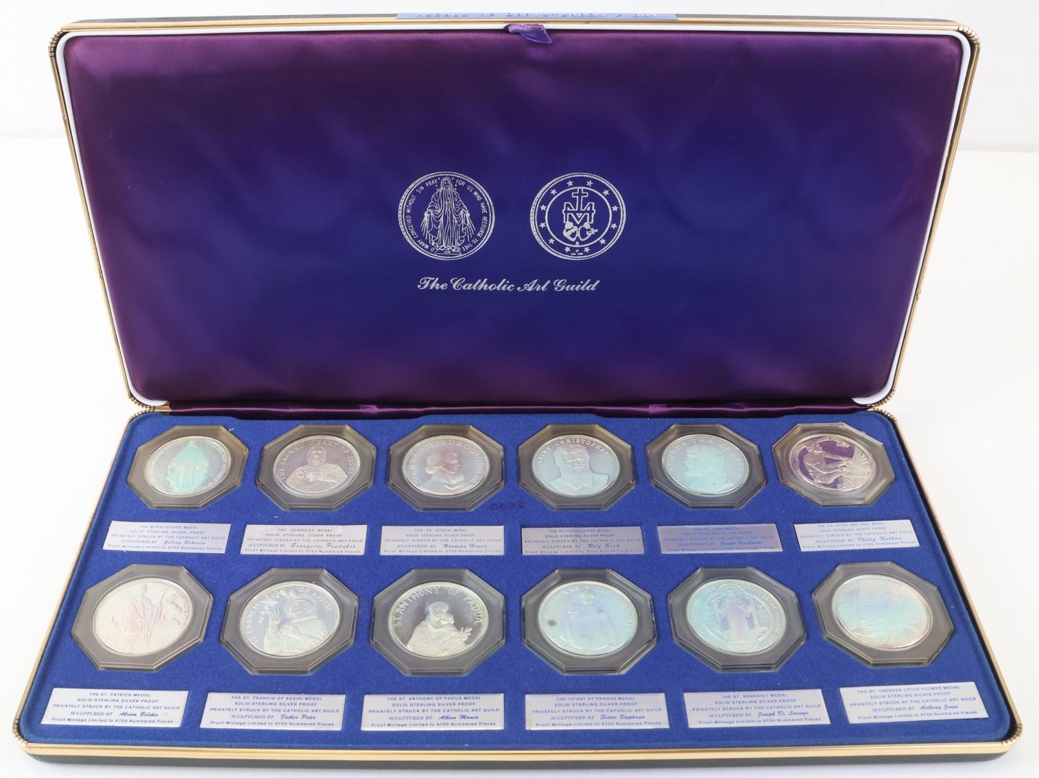 Image for Sterling Silver Catholic Art Guild / Catholic Commemorative Medal Society Medals (50)