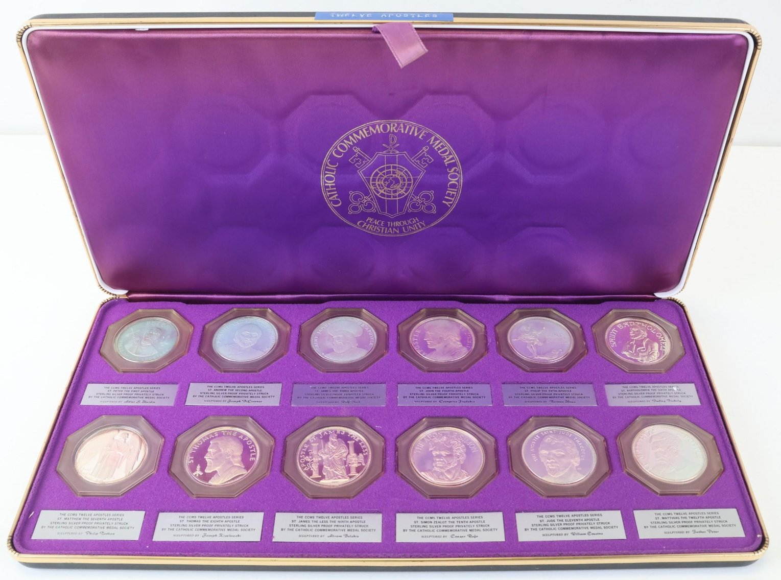 Image for Sterling Silver Catholic Art Guild / Catholic Commemorative Medal Society Medals (50)